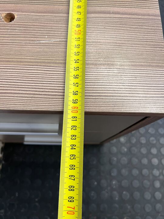 Modern Two Drawer Light Wooden Steel Interior Filing Credenza (Width: 60cm)(Height: 51cm) - PRICE DROP