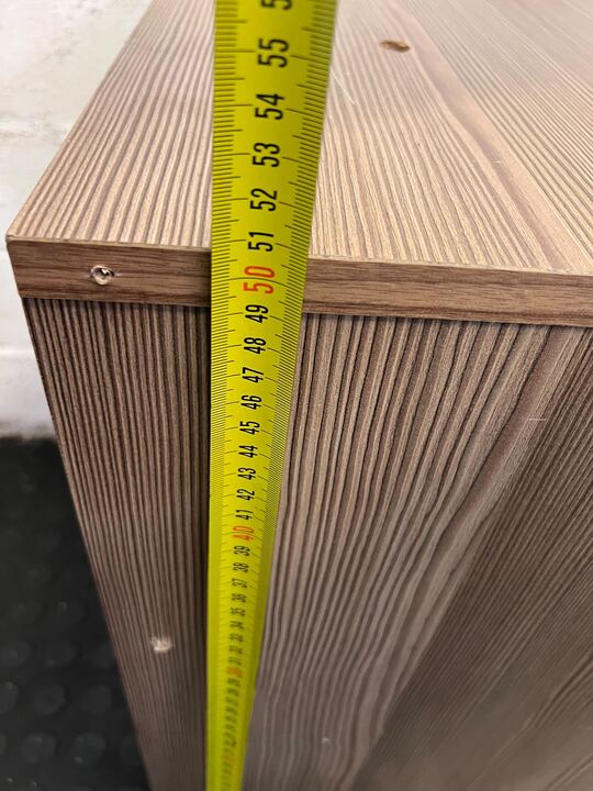 Modern Two Drawer Light Wooden Steel Interior Filing Credenza (Width: 60cm)(Height: 51cm) - PRICE DROP