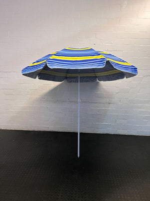 Blue & Yellow Summer Fun Beach Umbrella