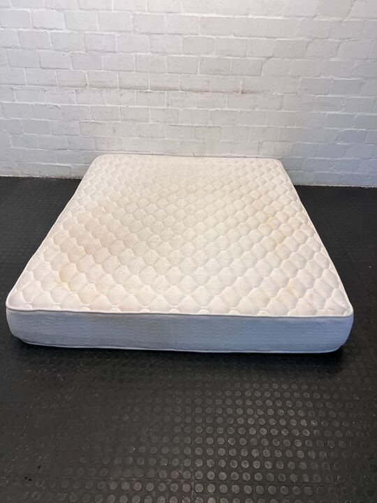 ErgoRest Curve White Queen Sized Mattress (Minor Stained) - 2ndhandwarehouse.com