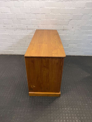 Modern Vintage Styled Pine Wooden Four Drawer Desk (Width: 145cm)(Height: 76cm)