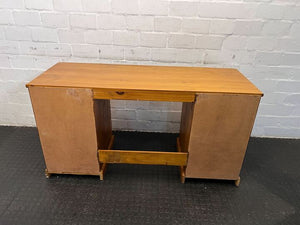 Modern Vintage Styled Pine Wooden Four Drawer Desk (Width: 145cm)(Height: 76cm)