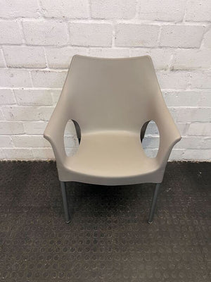 Gray Plastic Chelsea Dublin Patio Chair