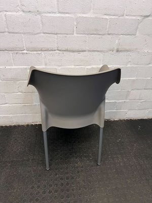 Gray Plastic Chelsea Dublin Patio Chair