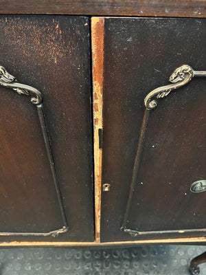 Dark Brown Stinkwood 19th Century Styled Two Door Cabinet (Width: 85cm)(Height: 96cm)