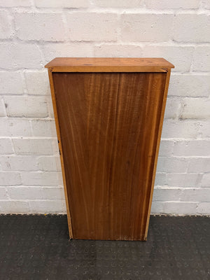 Vintage Wooden Bookshelf - Dark Brown, Solid Wood, Three Shelves