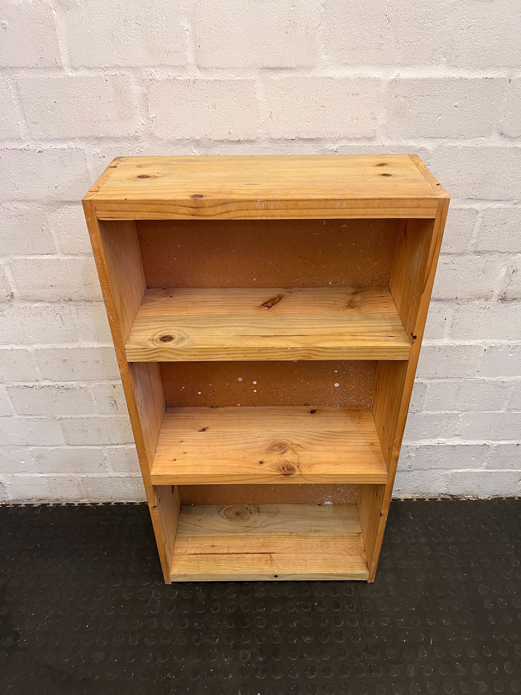 Natural Pine Wood Book Shelf