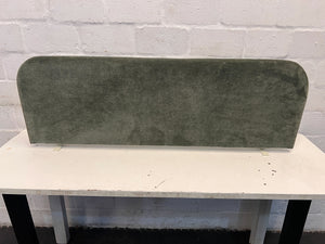 Soft Green Fabric Desk Divider - Upholstered, Contemporary Design