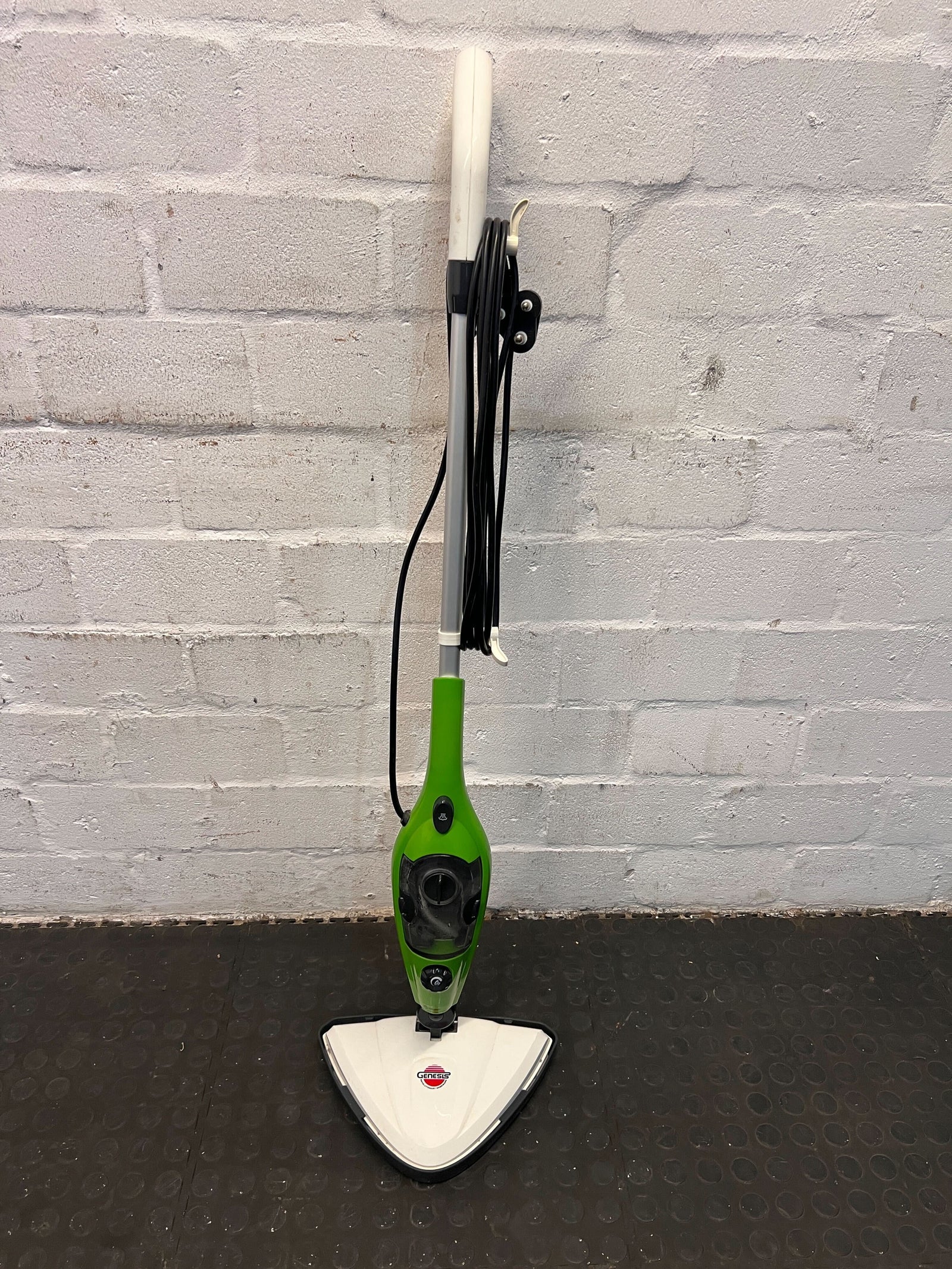 Green and White Steam Mop with Cord - Lightweight & Easy to Use