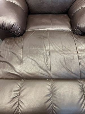 Comfortable Brown Leather Recliner Chair