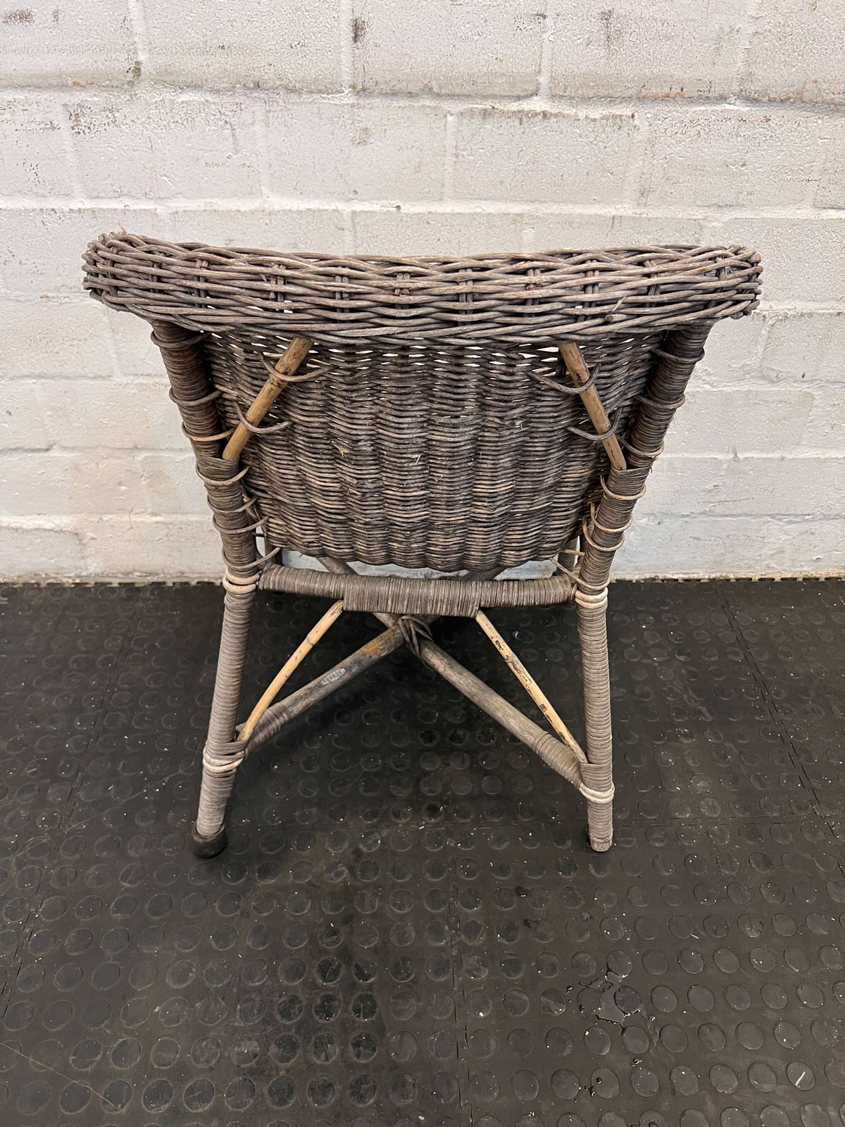 Rustic Wicker Armchair – Handwoven - Some wear - PRICE DROP - 2ndhandwarehouse.com