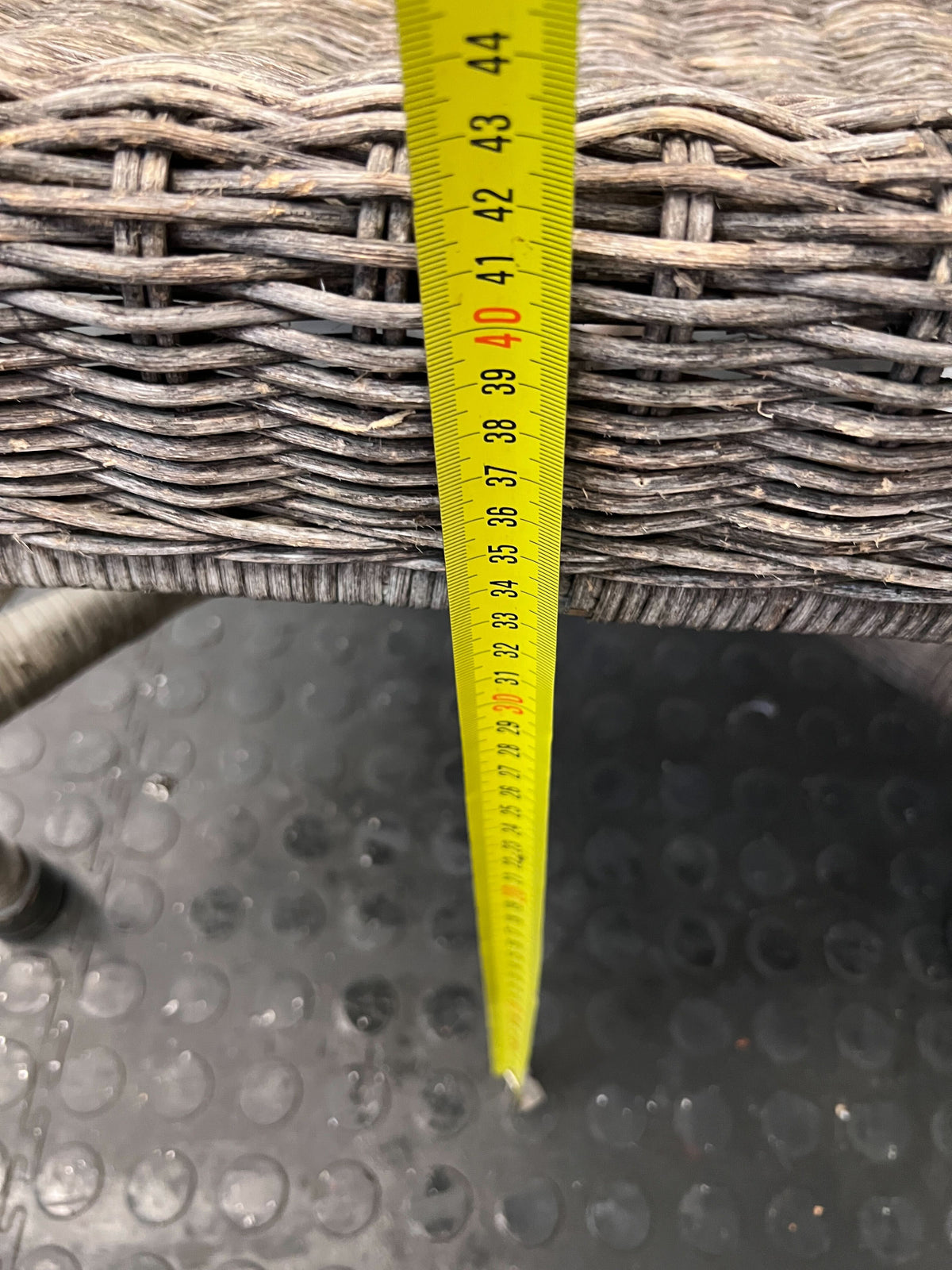 Rustic Wicker Armchair – Handwoven - Some wear - PRICE DROP - 2ndhandwarehouse.com