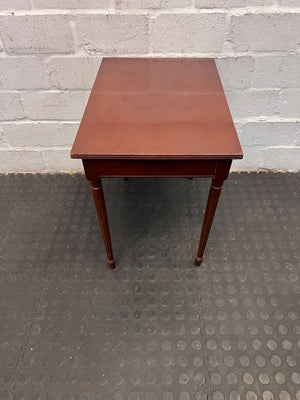 Large - Solid Mahogany Side Table – Vintage Charm, Compact Design 51x35cm