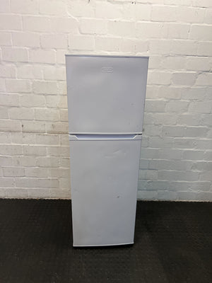 Defy 2-Door White Fridge with Minor Wear