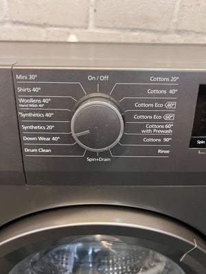 Modern Defy Front-Load Washing Machine – 8kg, Graphite