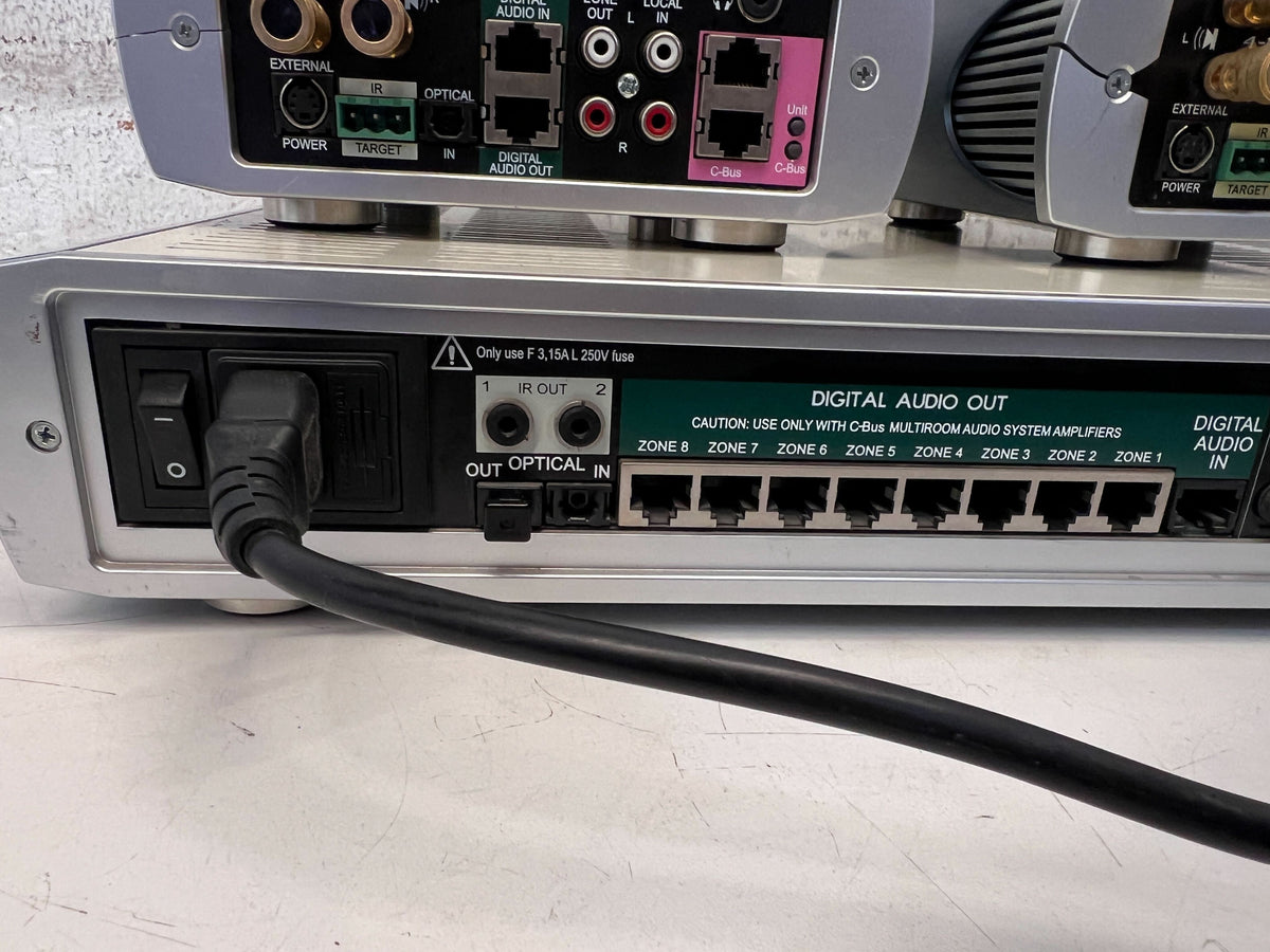 Clipsal Multi-Room Audio System - 2 Speakers & Controller, Tested Working