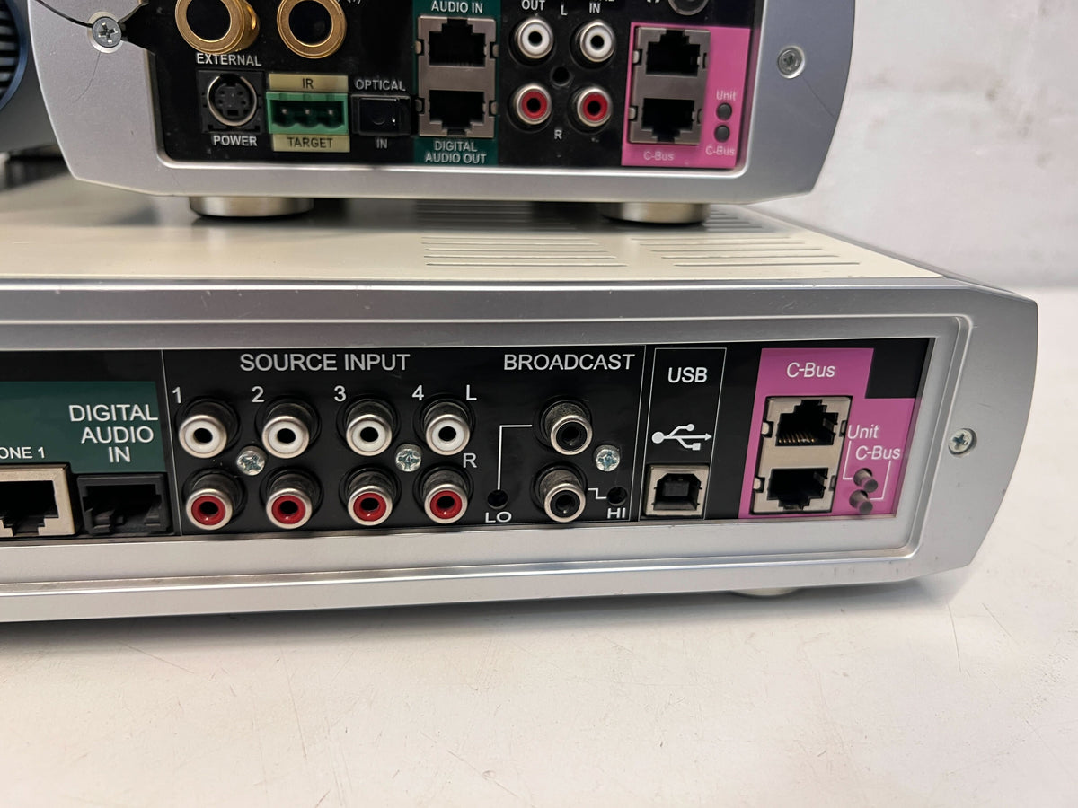 Clipsal Multi-Room Audio System - 2 Speakers & Controller, Tested Working