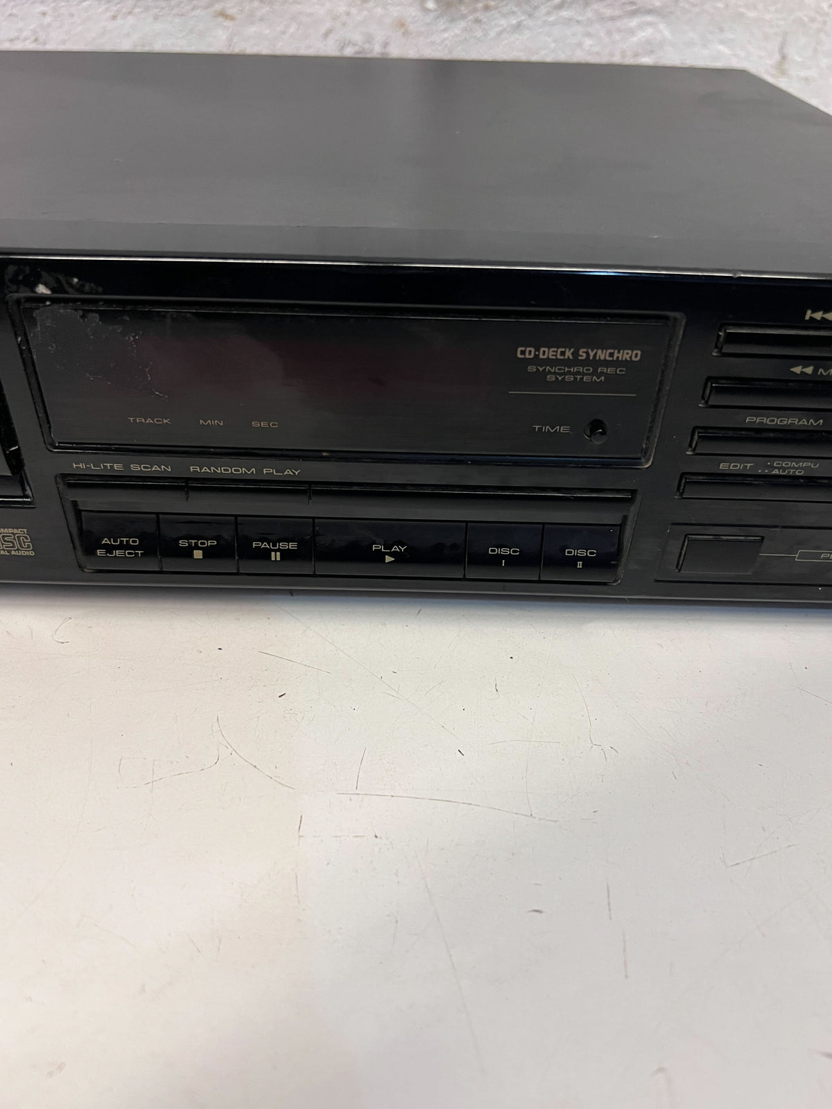Pioneer PD-T307 Twin-Tray CD Player – Classic Black Finish, Tested Working