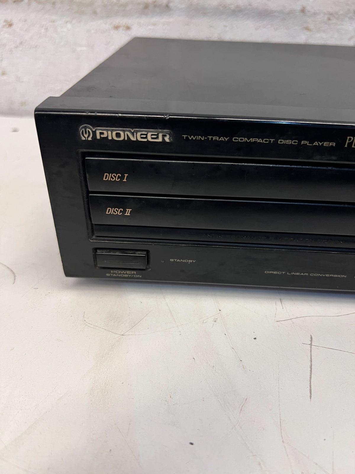 Pioneer PD-T307 Twin-Tray CD Player – Classic Black Finish, Tested Working