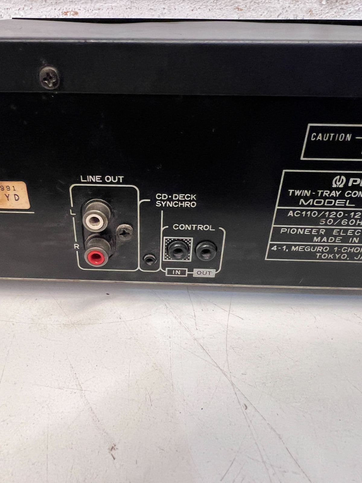 Pioneer PD-T307 Twin-Tray CD Player – Classic Black Finish, Tested Working