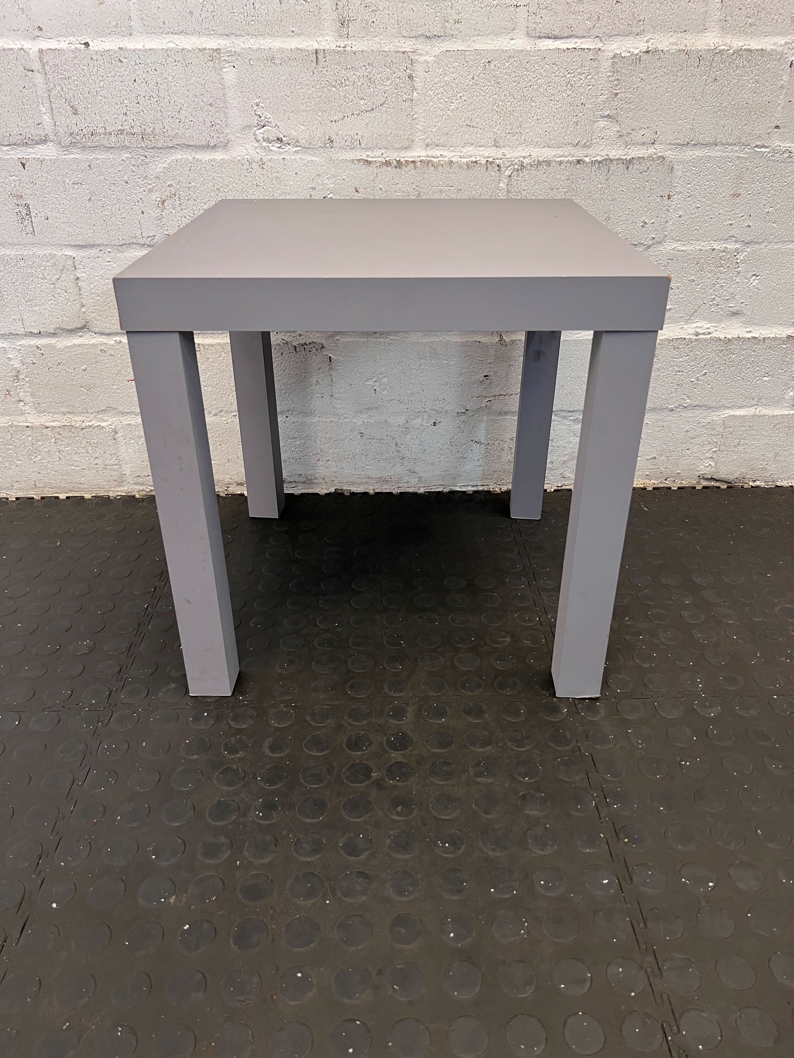 Stylish Grey Square Side Table - Modern Design, Minimalist Style