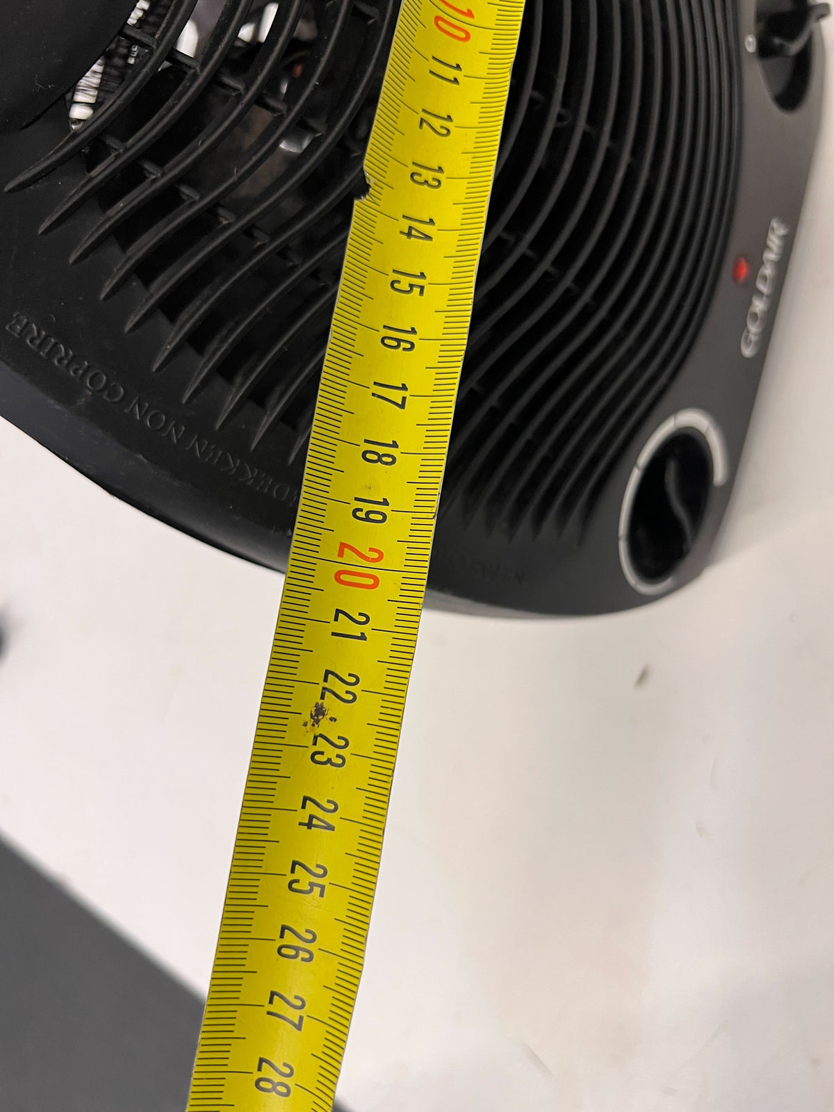 Goldair Compact Black Fan Heater – Efficient & Portable, Like New - PRICE DROP