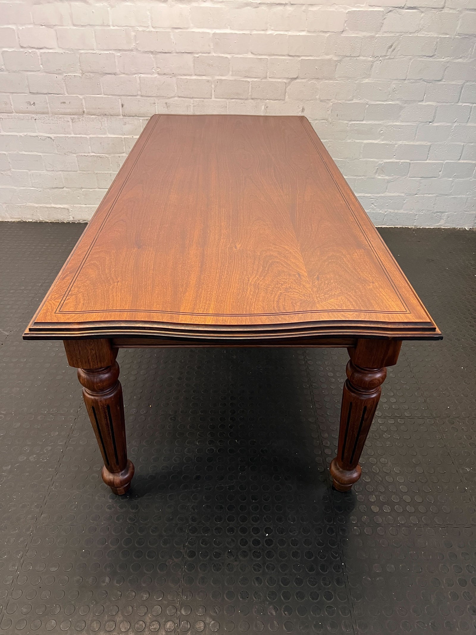 Elegant Solid Wood Dining Table with Classic Design 2.4m x 1m