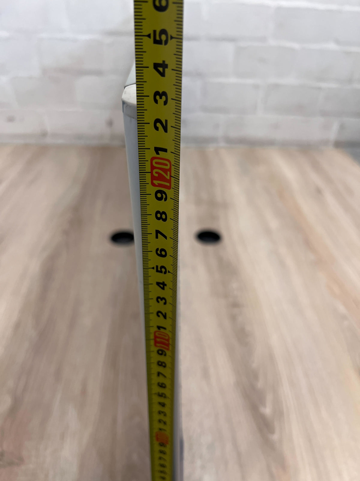 Modern White & Wood Split Office Desk - REDUCED