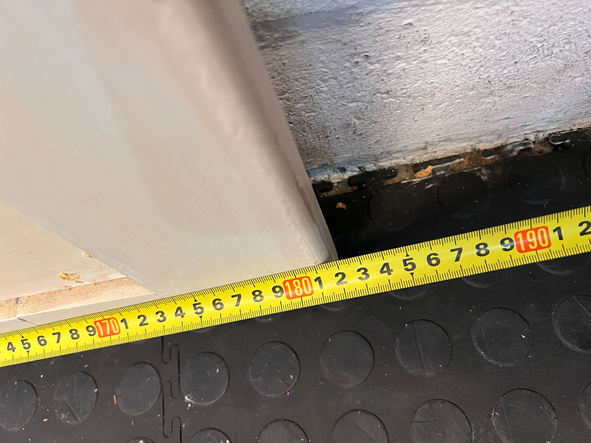 Stylish White Wooden Headboard with Panel Design - Minor Marks - REDUCED