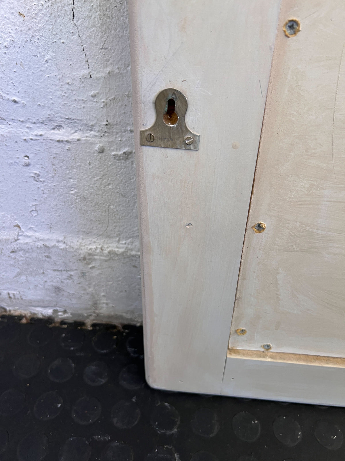 Stylish White Wooden Headboard with Panel Design - Minor Marks - REDUCED