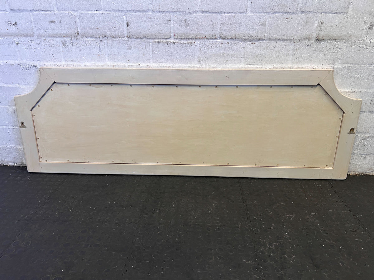 Stylish White Wooden Headboard with Panel Design - Minor Marks - REDUCED