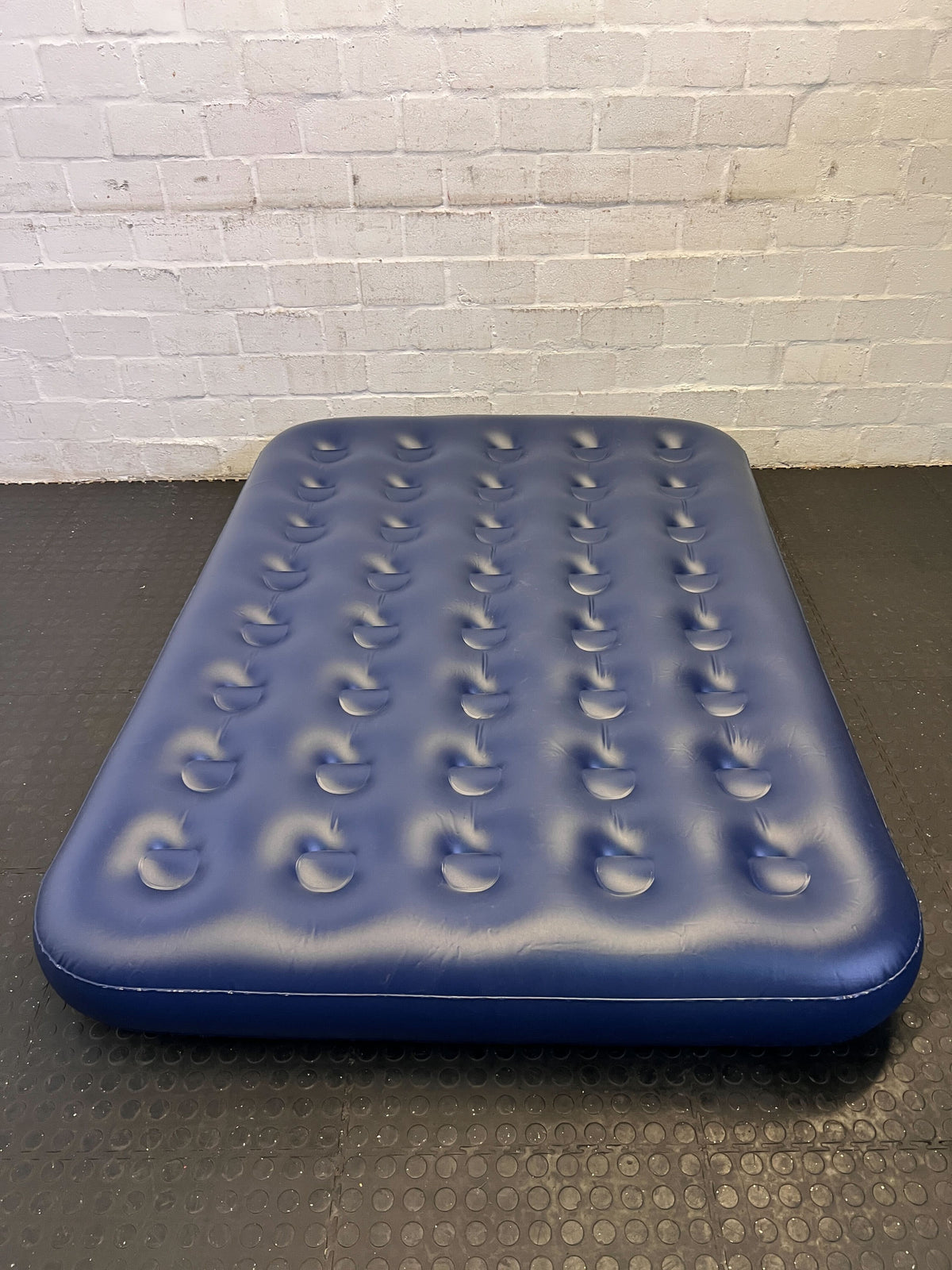 Inflatable Queen-Sized Air Mattress – Deep Purple Velvet Finish