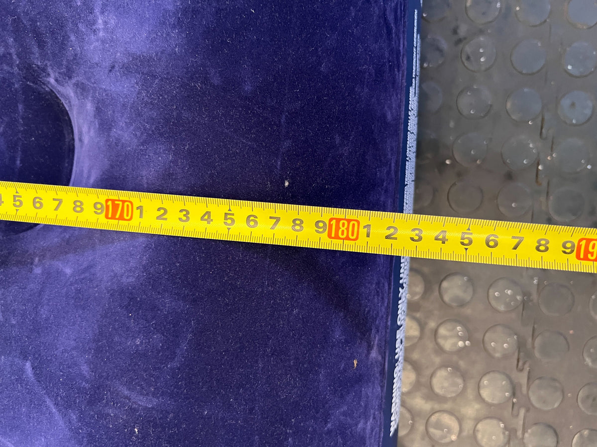 Inflatable Queen-Sized Air Mattress – Deep Purple Velvet Finish