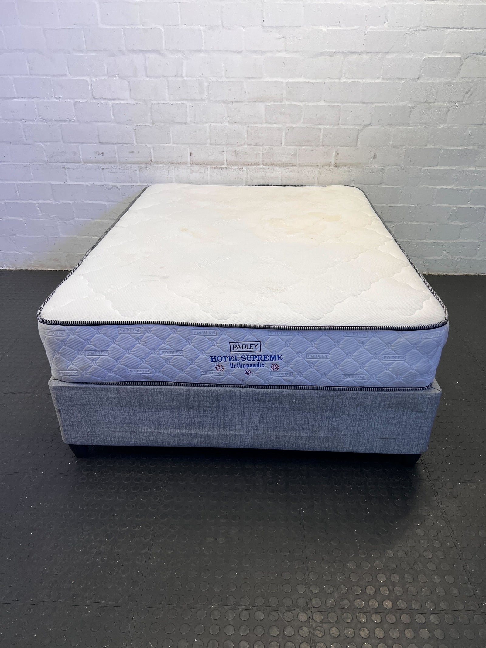 Orthopedic Padley Double Bed Mattress with Grey Base – Good Condition