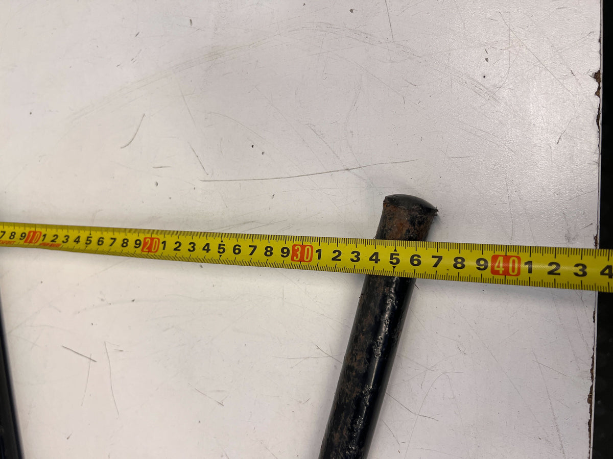 Durable Black Metal Bike Leg Support – Slight Wear