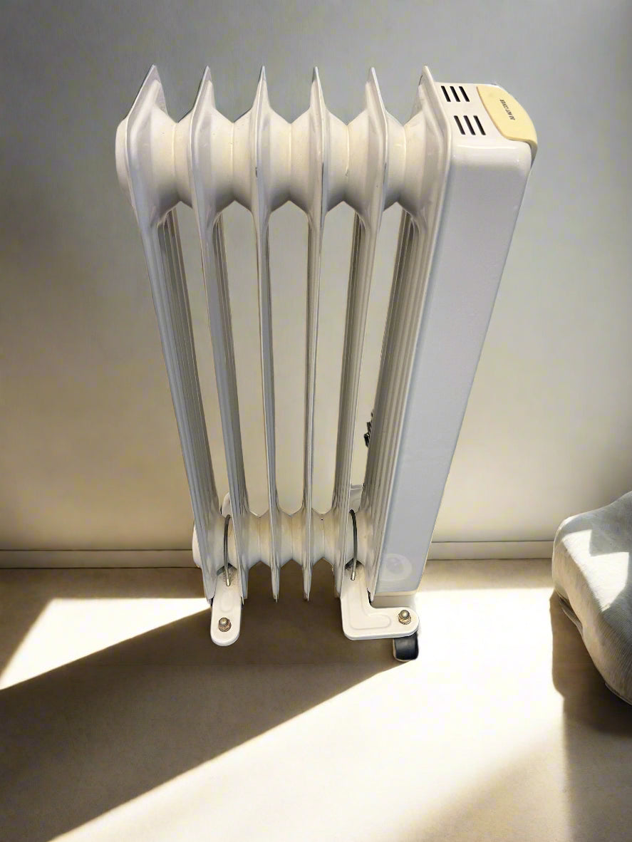 Compact Grey Portable Heater - Great Condition with Minor Scratches - PRICE DROP