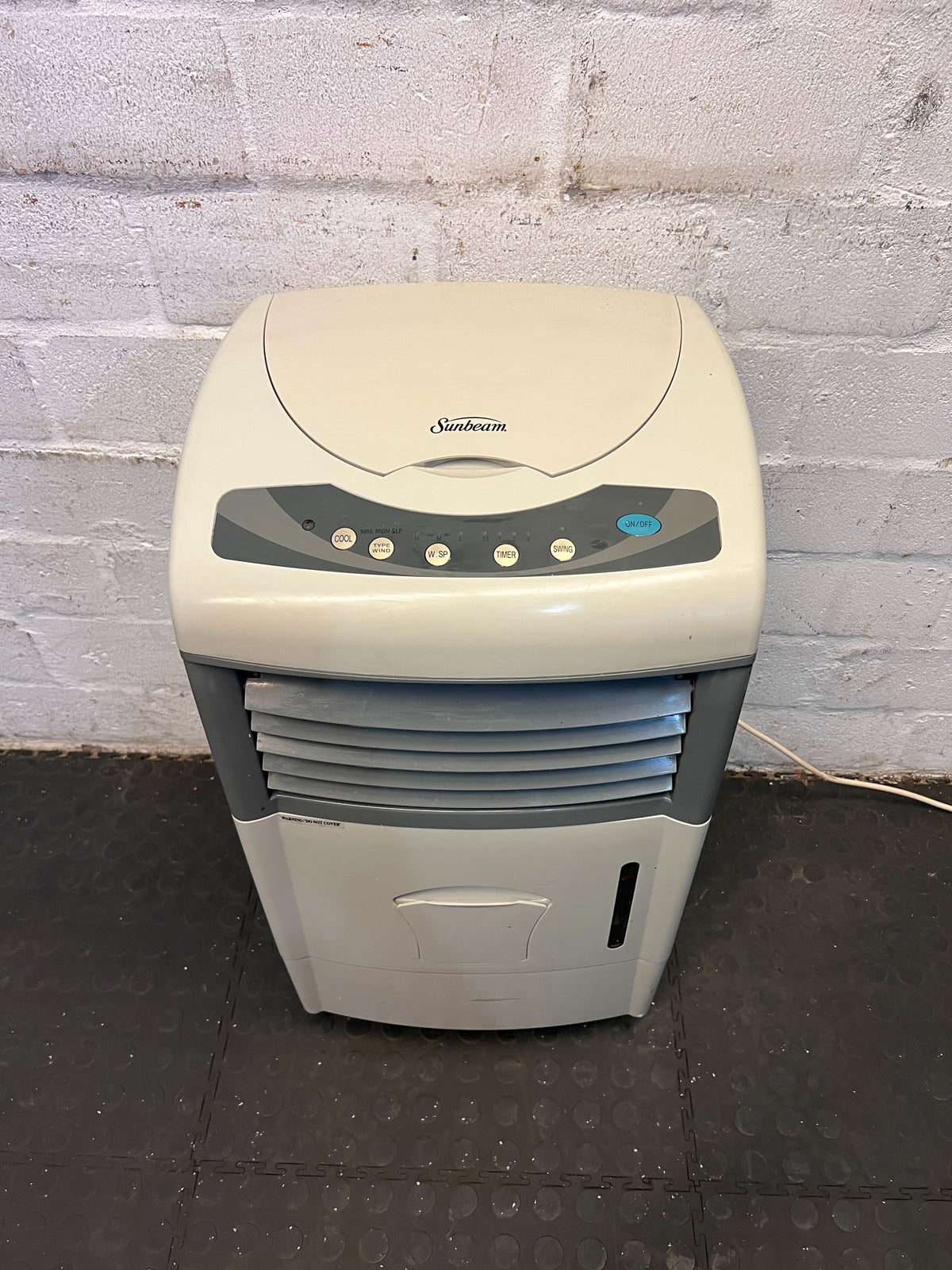Portable Air Cooler - Grey, Compact Design, Good Condition