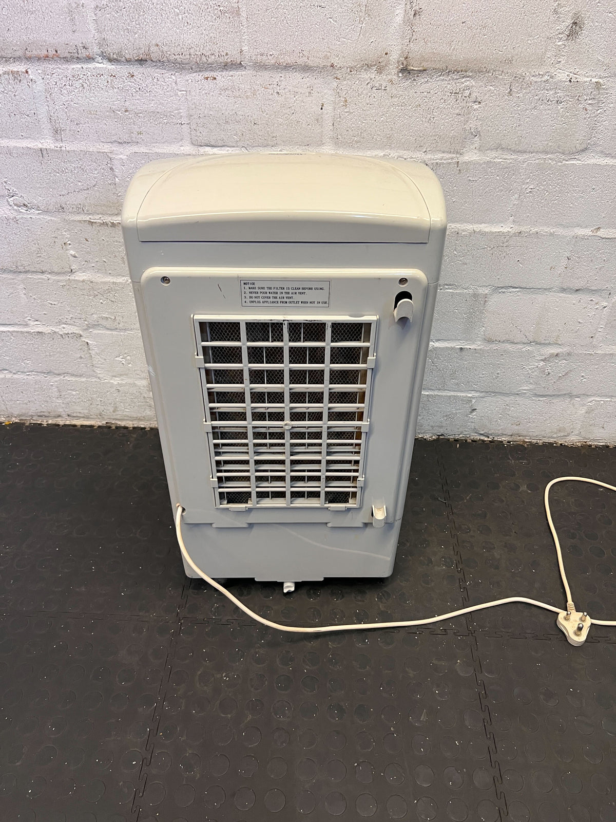 Portable Air Cooler - Grey, Compact Design, Good Condition