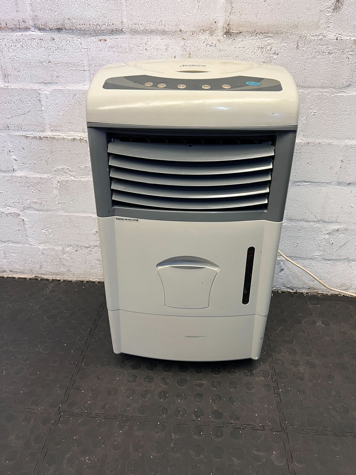 Portable Air Cooler - Grey, Compact Design, Good Condition
