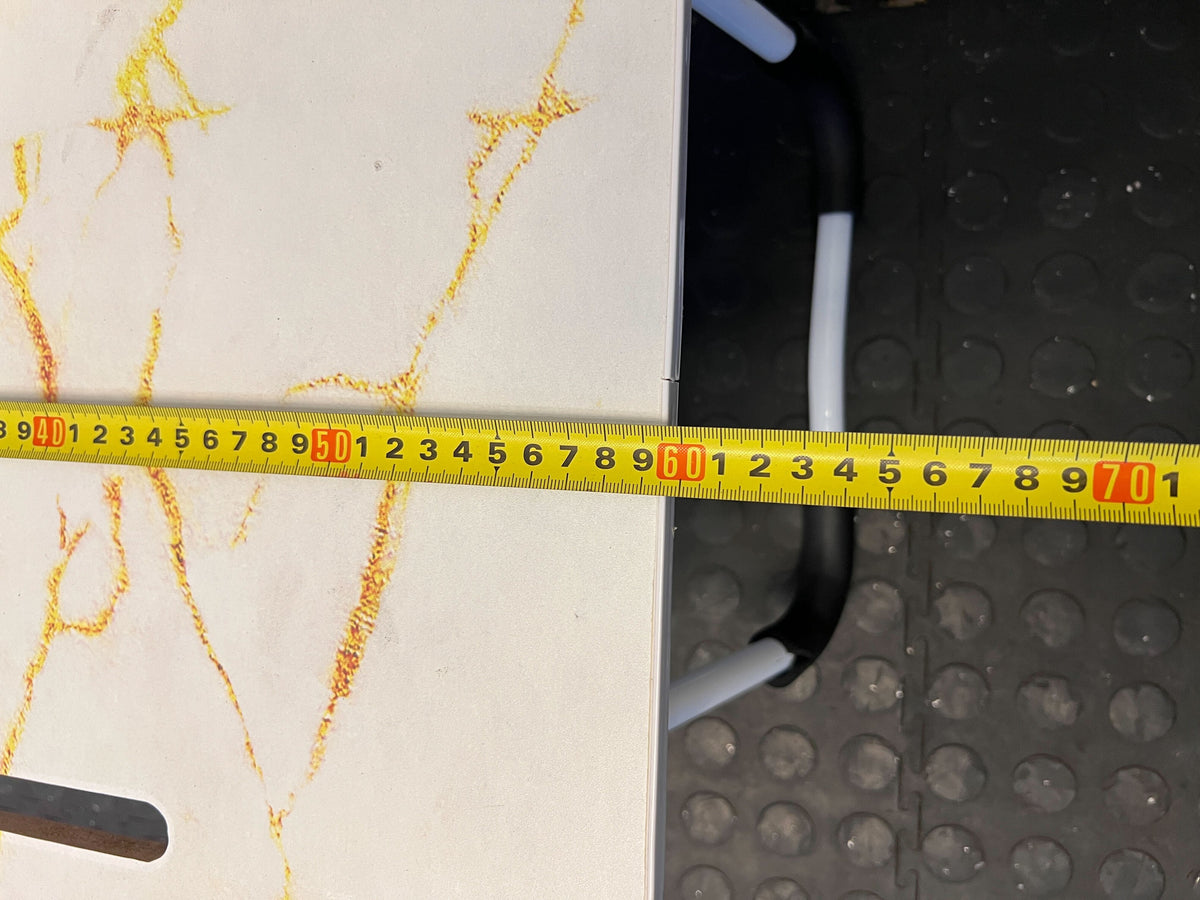 Portable Marble-Effect Laptop Table with Cup Holder - Minor Scratches