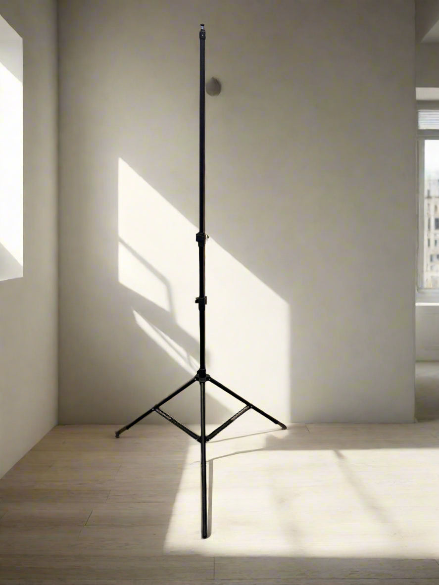 Adjustable Black Tripod Stand – Perfect for Lighting or Photography