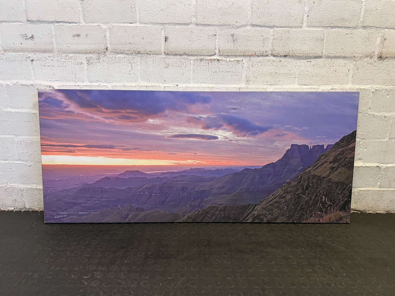 Stunning Mountain Landscape Canvas Print - 140 x 60cm