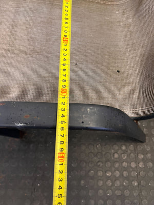 Sturdy Black Metal Outdoor Chair with Mesh Seat – Minor Wear