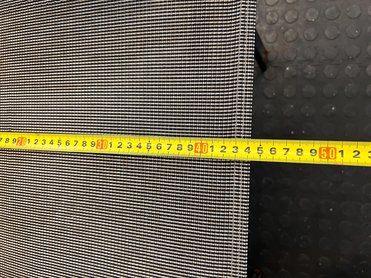 Sturdy Black Metal Outdoor Chair with Mesh Seat – Minor Wear