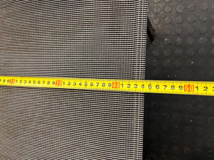 Sturdy Black Metal Outdoor Chair with Mesh Seat – Minor Wear