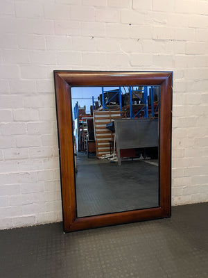 Elegant Wooden Framed Wall Mirror – Minor Scratches