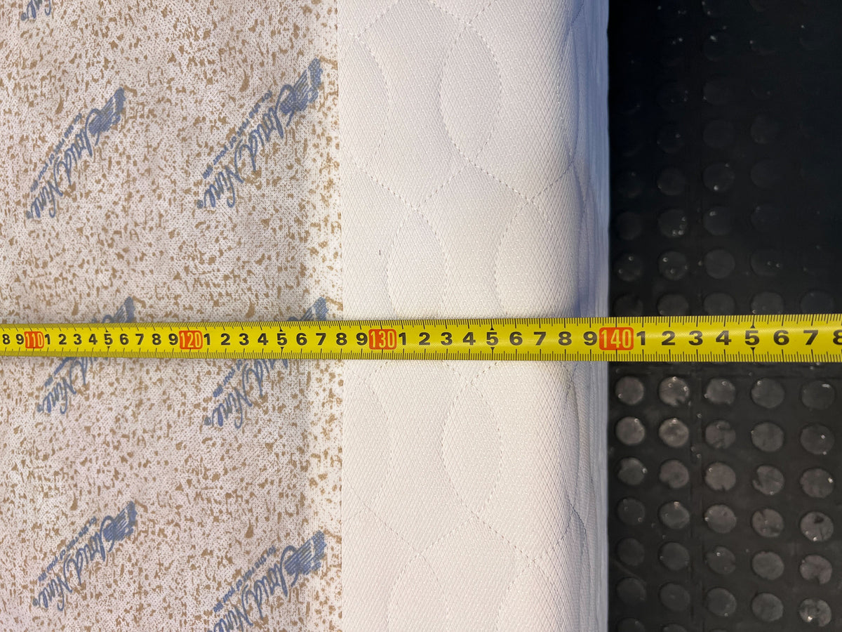 Stylish White Fabric Bed Frame with Modern Design