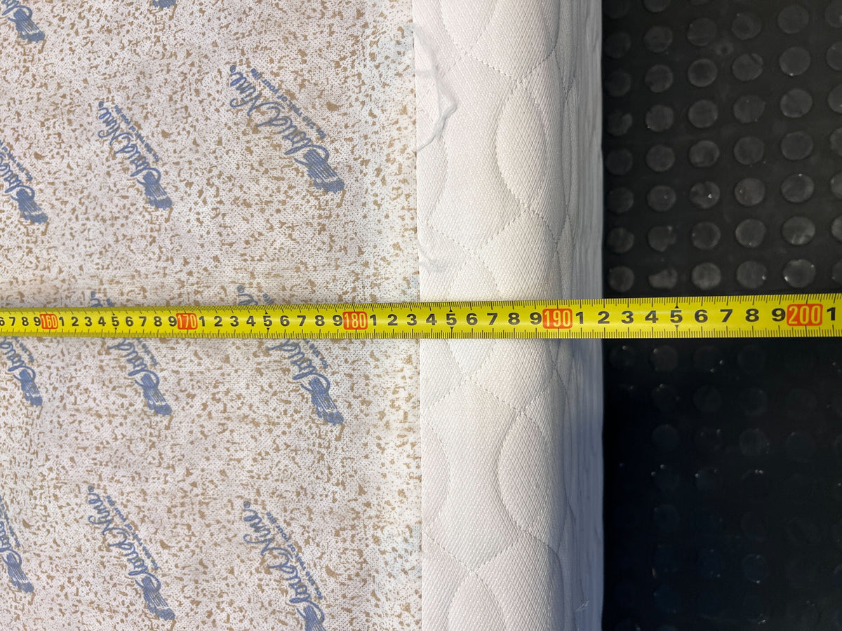 Stylish White Fabric Bed Frame with Modern Design