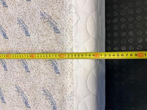 Stylish White Fabric Bed Frame with Modern Design