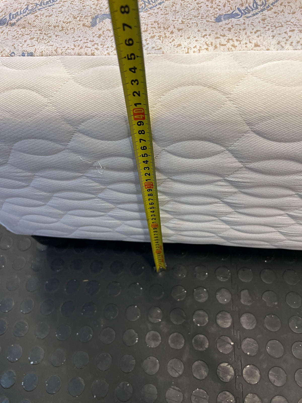 Stylish White Fabric Bed Frame with Modern Design